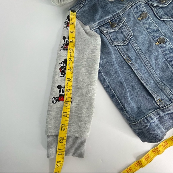 Disney Kids Mickey Mouse Denim Hooded Jacket Embroidered True Original Size 4 - Picture 16 of 16